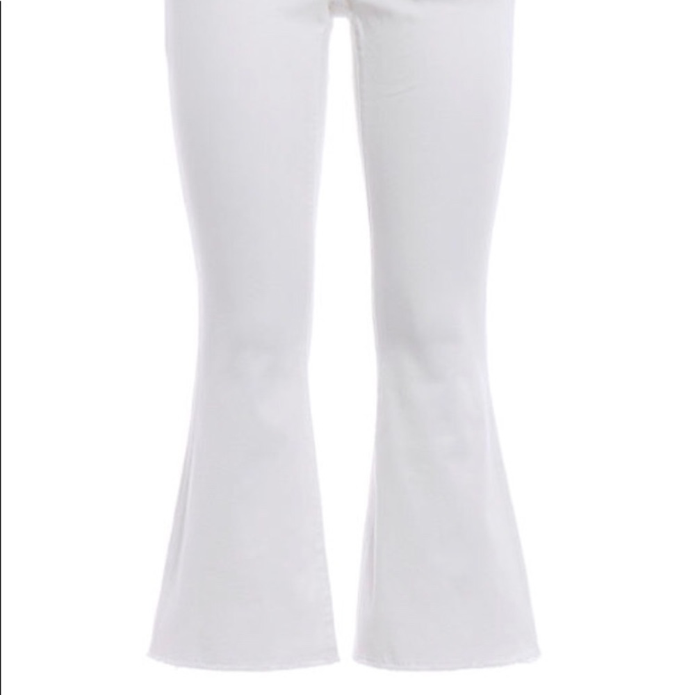 Michael Kors white crop flare jeans size 6